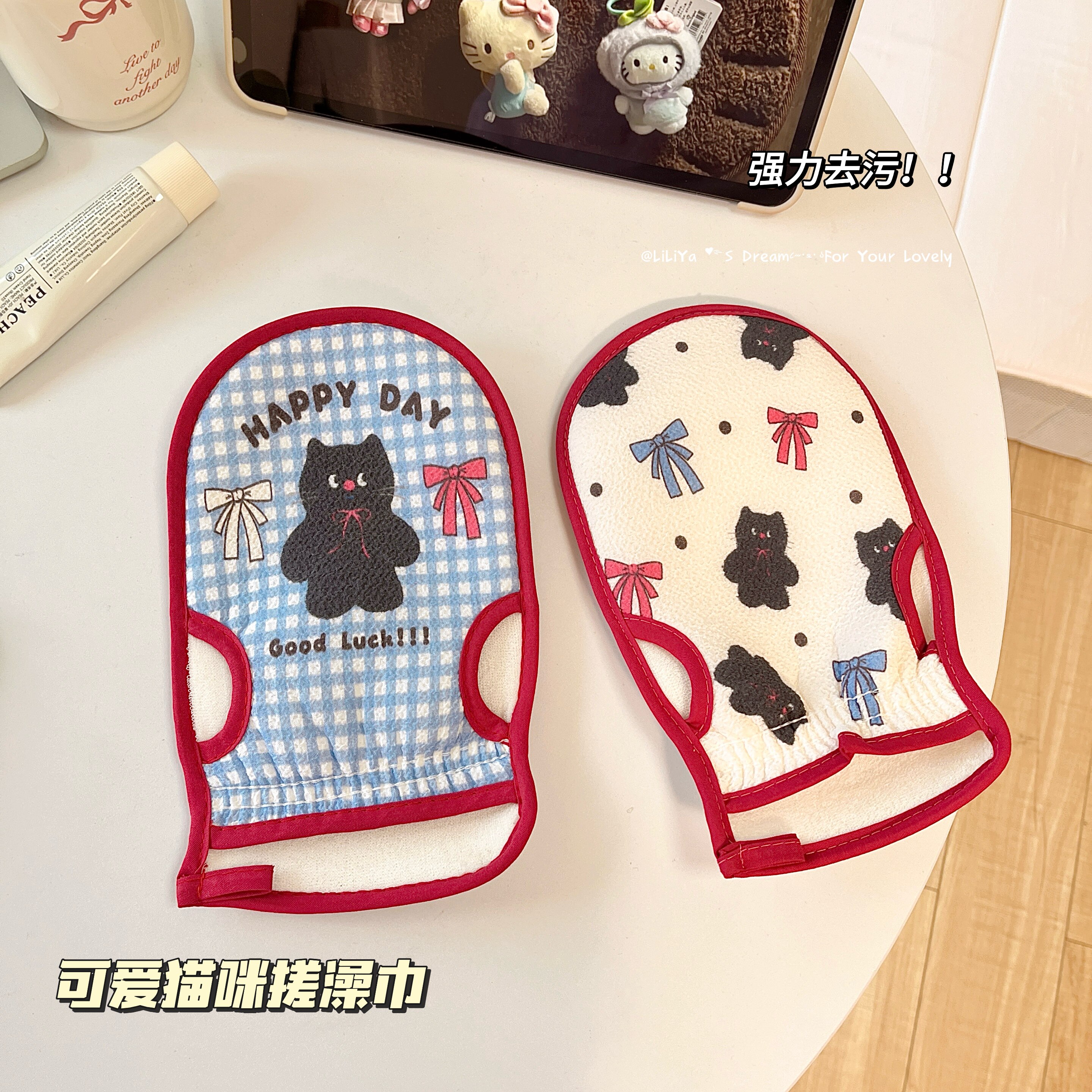 漏拇指超厚强力加厚印花去泥洗澡搓澡巾成人搓灰搓背沐浴擦洗澡巾