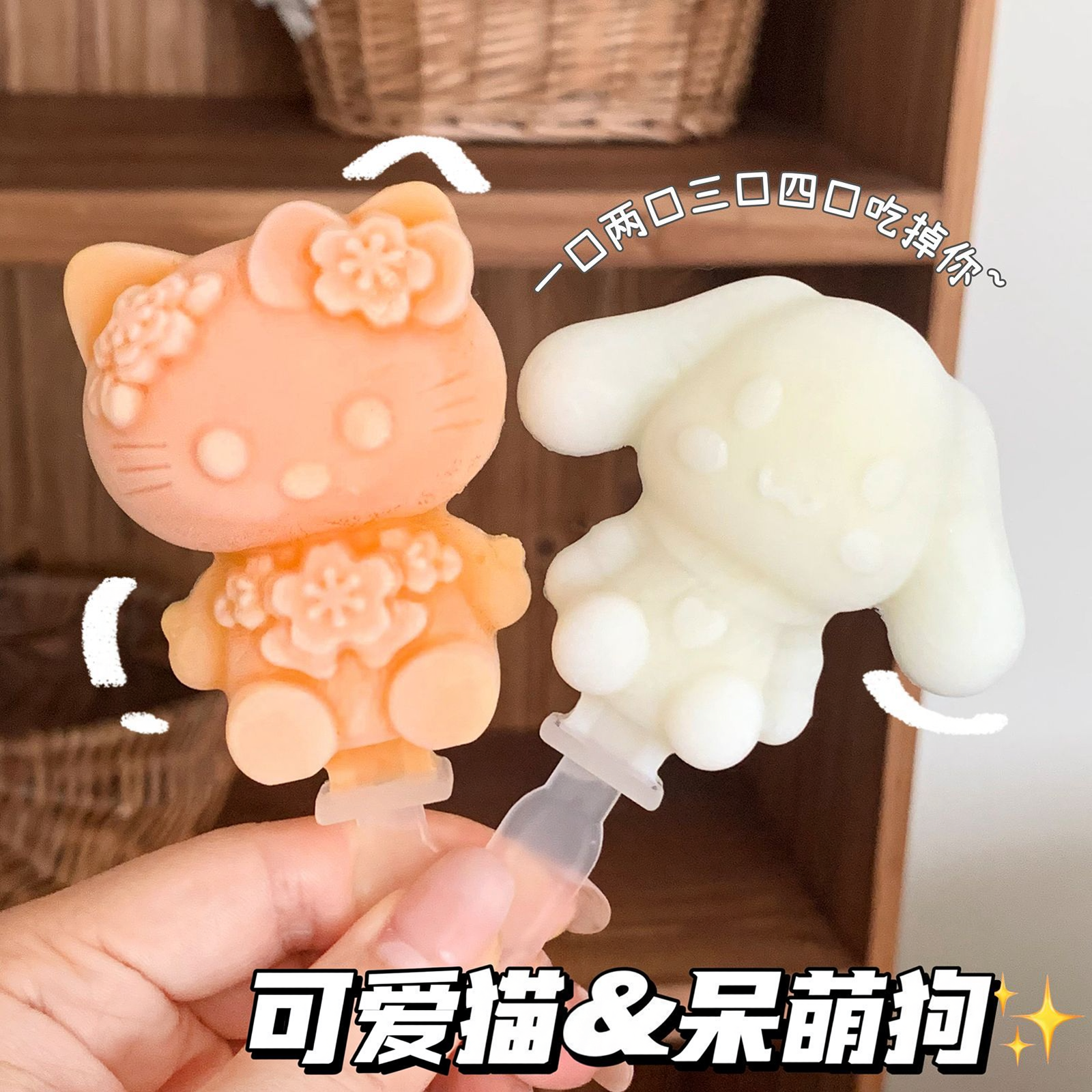 自制矽胶雪糕模具冰棒家用制作冰棍模具冰糕冰激凌盒卡通冰棍模型