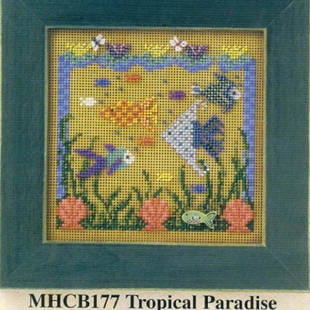 Q鱼十字绣 MHCB177 MH珠 自制陶瓷扣 纸板 现货 MQ