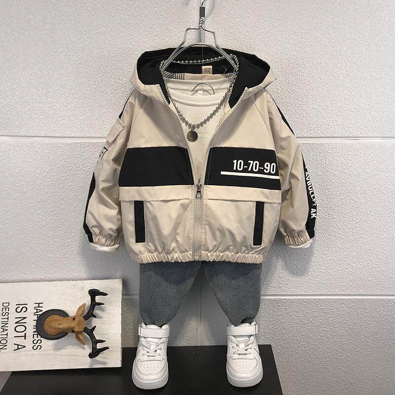 소년 코트 2024 봄 유행 탑 퀼트 어린이 봄 가을 거리 윈드 브레이커 잘 생긴  재킷 유행