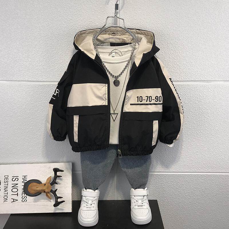 소년 코트 2024 봄 유행 탑 퀼트 어린이 봄 가을 거리 윈드 브레이커 잘 생긴  재킷 유행