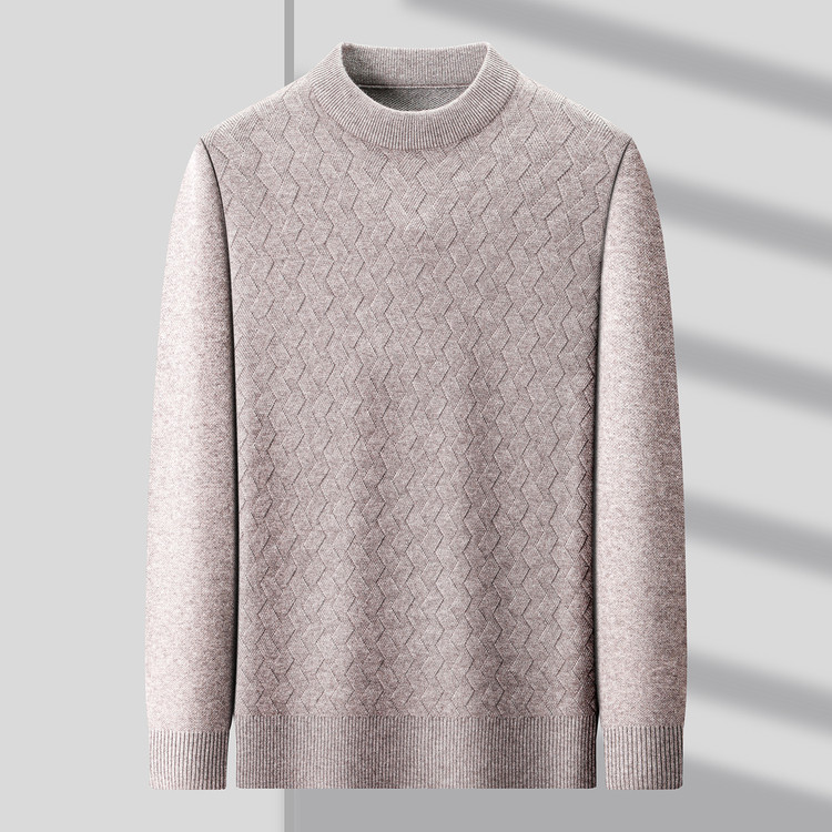 普通毛线圆领宽松青春活力风套头针织衫/毛衣