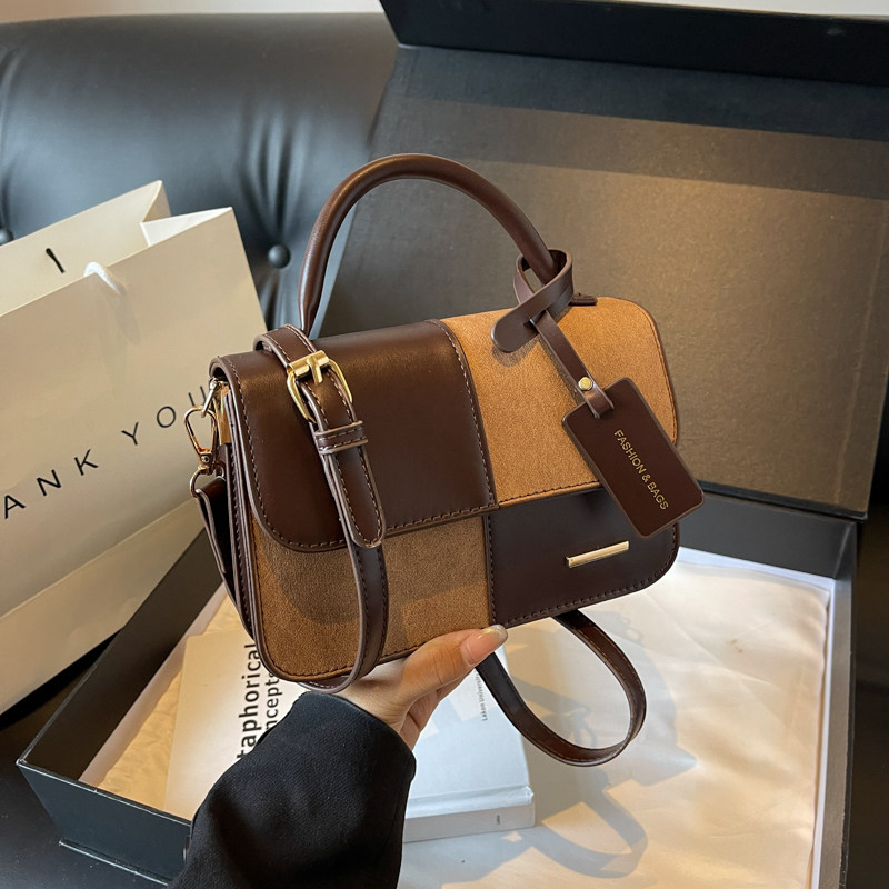 小众设计小包包女2024新款时尚复古斜挎包春夏质感撞色手提小方包,箱包皮具/热销女包/男包,小方包,淘宝优惠券,粉丝福利购,淘宝优惠卷