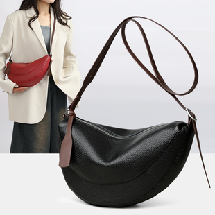 今年流行爆款真皮包包女式2026新款超火高级感头层牛皮单肩斜挎包