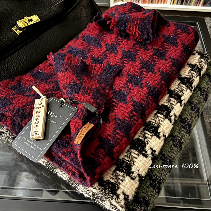 意大利全山羊绒原生手工编织cashmere围巾披肩冬季高级感红色外搭,服饰配件/皮带/帽子/围巾,围巾/丝巾/披肩,淘宝优惠券,粉丝福利购,淘宝优惠卷