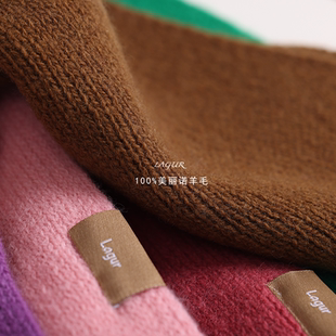 百搭针织围脖 2025新款 生活本质 ins韩系氛围感纯羊毛围巾女冬季