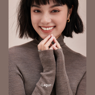 日本岛精无缝一体德国扬子纱羊毛高领打底衫 内搭高级感毛衣女秋冬