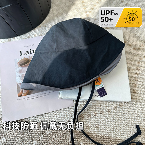 千层雪盆帽外出休闲女夏大檐撞色