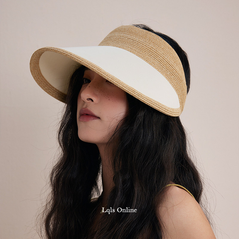 日系奢定丨轻巧设计便携空顶帽子女夏季大檐可调节防晒草帽遮阳帽