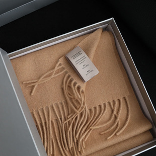 保暖围脖男士 简约窄版 100%纯山羊绒围巾女秋冬季 小奢品Cashmere