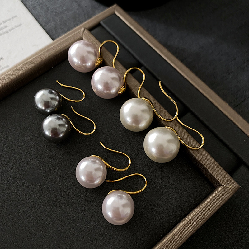 S家强光珍珠耳钩2025新款爆款法式耳环轻奢高级感气质欧美风耳钉,饰品/流行首饰/时尚饰品新,耳环,淘宝优惠券,粉丝福利购,淘宝优惠卷