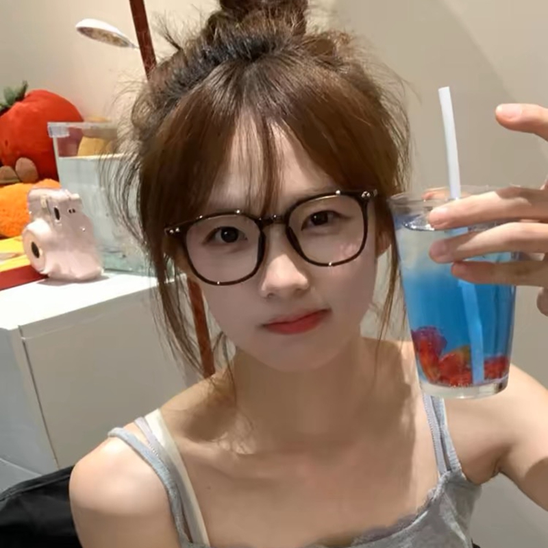 大方框近视黑框TR90眼镜女素颜神器大脸方圆脸软妹细框眼睛框架