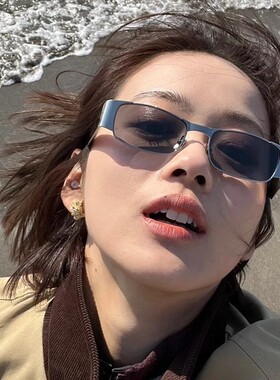 韩版小框方形Y2K港风金属墨镜女2025新款防紫外线遮阳街拍太阳镜
