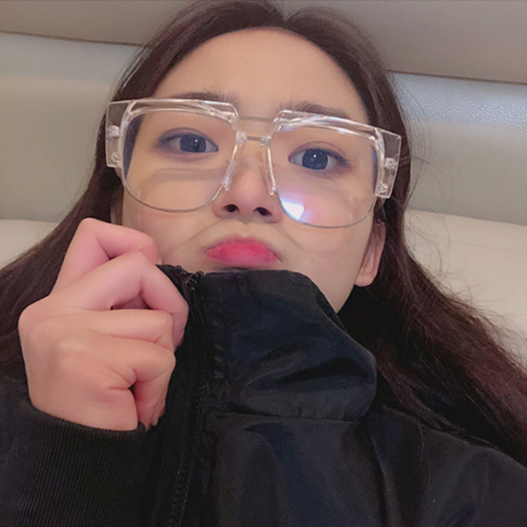 韩版ins网红透明眼镜框女素颜大框圆脸平光镜软妹复古个性眼镜男