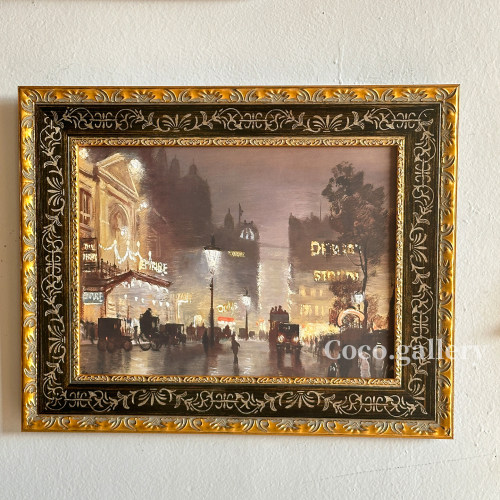 可可的画廊首发《夜巴黎》中古法式暗黑系巴洛克小众风景装饰挂画