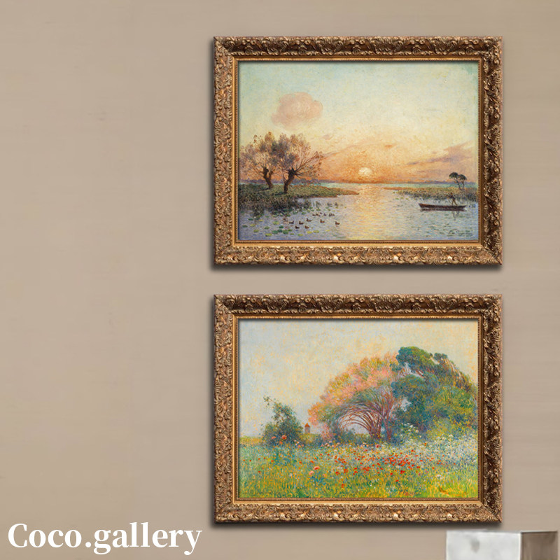 可可的画廊法式美式小众艺术古典风景油画客餐厅卧室咖啡厅装饰画,家居饰品,油画,淘宝优惠券,粉丝福利购,淘宝优惠卷
