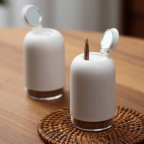 家用一次性碳化竹牙签罐餐厅饭店