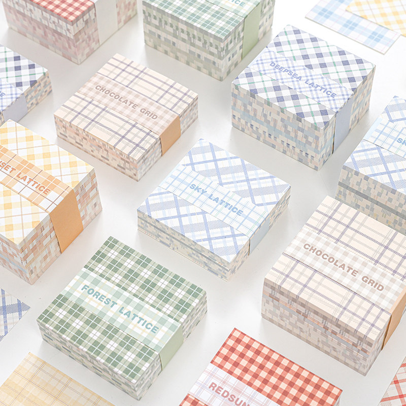 320张 安妮的格子裙打底基础格纹小世界清新便签盐系装饰手帐素材