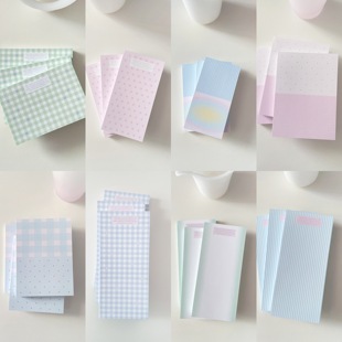 干净清新韩国正版ofyour格子便签分装韩系盐系手帐素材装饰ins