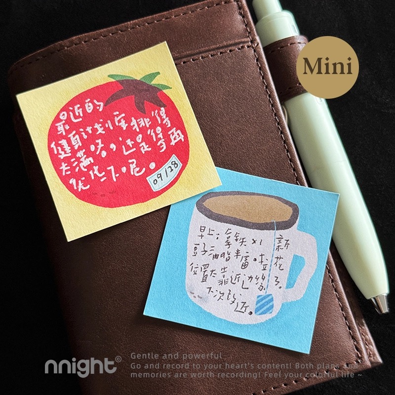 nnight可爱番茄便签分装mini
