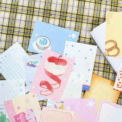 24张超好看mini便签纸分装韩系