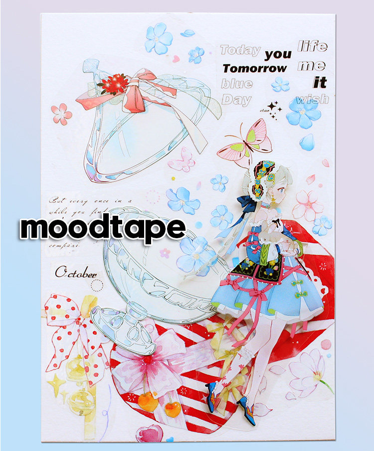 人物和风moodtape手帐胶带分装