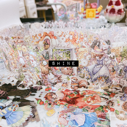 shine虹光pet谧野之森梦幻胶带