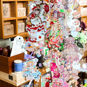 人物合集小姐姐童话少女 爱丽丝茶会普通小狗手帐pet胶带分装