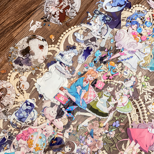 爆好看！可爱小姐姐女孩人物迷雾森林星星舞曲pet手帐胶带分装