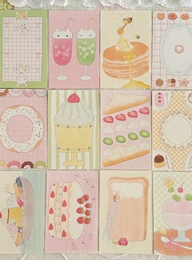 springforth超可爱m5内页便签分装甜点蛋糕草莓韩系盐系手帐素材