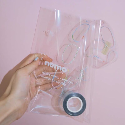 ins风盐系点缀pet胶带nemosissy