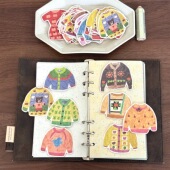 25种不重复可爱异形mini毛衣便签分装 李子文创韩系盐系手帐素材