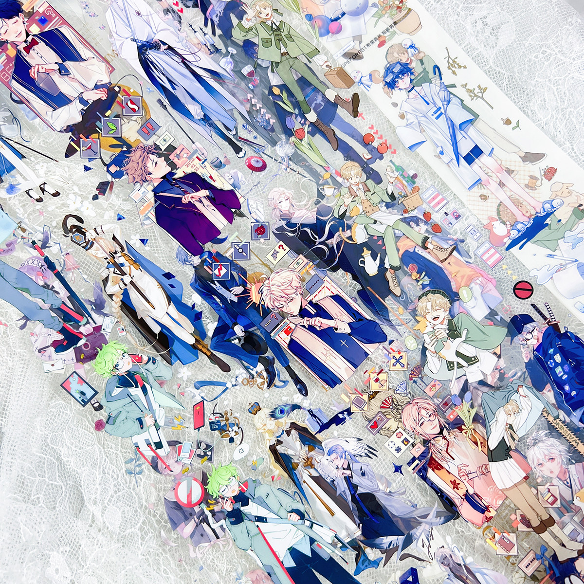 小哥哥pet胶带合集暗黑社团人物遗落仙踪天蝎座手帐素材diy分装