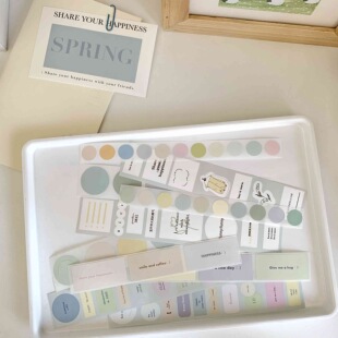 网红ins风3amigos贴纸卷分装封口贴脑洞拼贴盐系贴纸手帐diy装饰