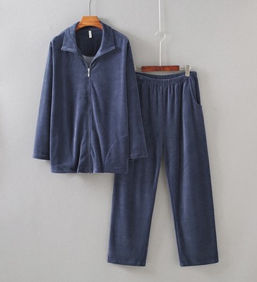 女秋金丝天鹅绒厚长袖棉开衫外套