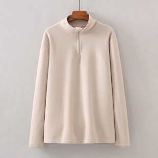 出口欧美 宽松秋衣套头加厚卫衣 秋冬男抓绒上衣户外休闲运动大码