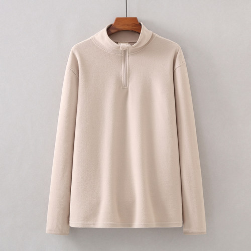 男抓绒上衣户外套头加厚大码卫衣