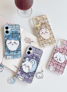 Chiikawa吉伊卡哇iphone17promax乌萨奇Usagi小八Hachiware渐变air飞鼠手机壳适用苹果16plus保护壳14小米15p