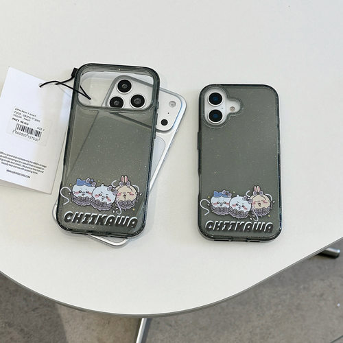 iphone17promax吉伊卡哇闪粉机壳