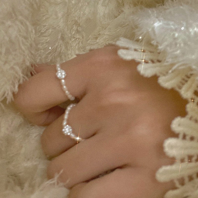 韩国东大门小粒珍珠925纯银戒指简约ins水钻气质复古时尚小众设计,饰品/流行首饰/时尚饰品新,戒指/指环,淘宝优惠券,粉丝福利购,淘宝优惠卷