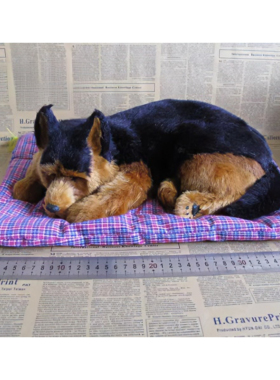 大号睡狗黑背犬皮毛工艺品