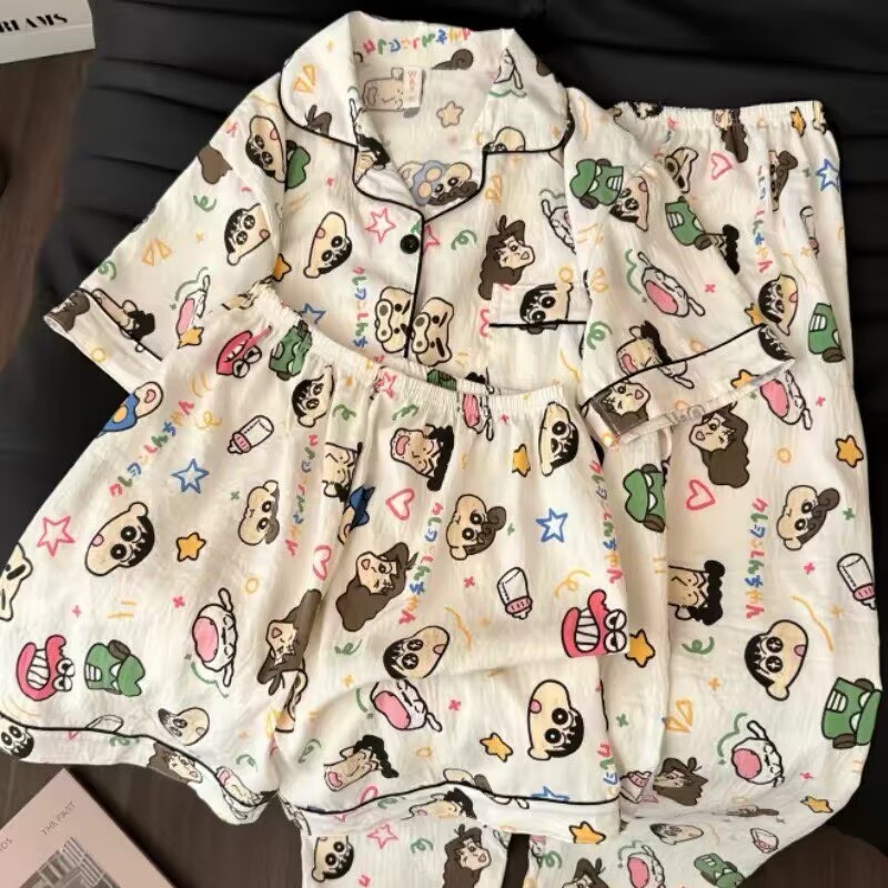 美梦蜡笔小新同款日系卡通风睡衣睡衣/家居服套装
