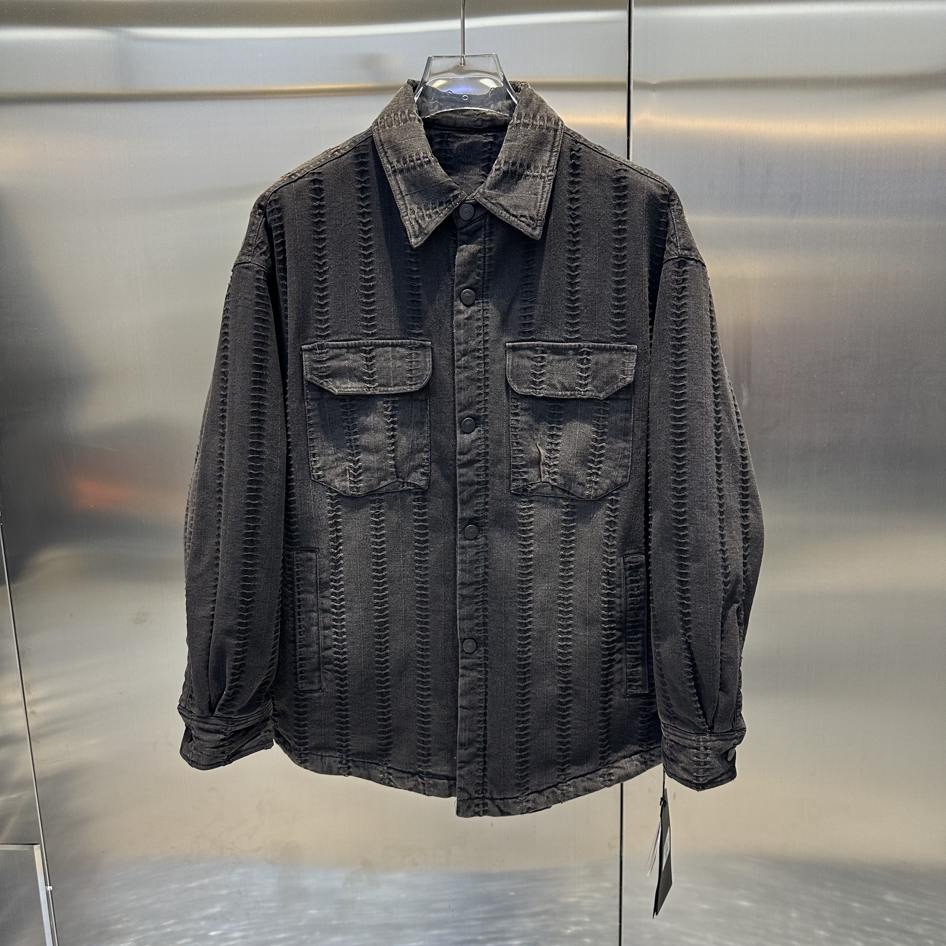 高端潮牌2025冬季男士水洗牛仔90绒羽绒服复古宽松老钱文艺轻奢风