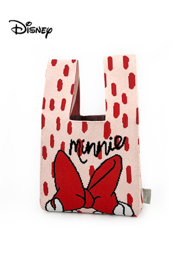 Mesuca麦斯卡×迪士尼米妮联名大容量轻便单肩包针织手提包女