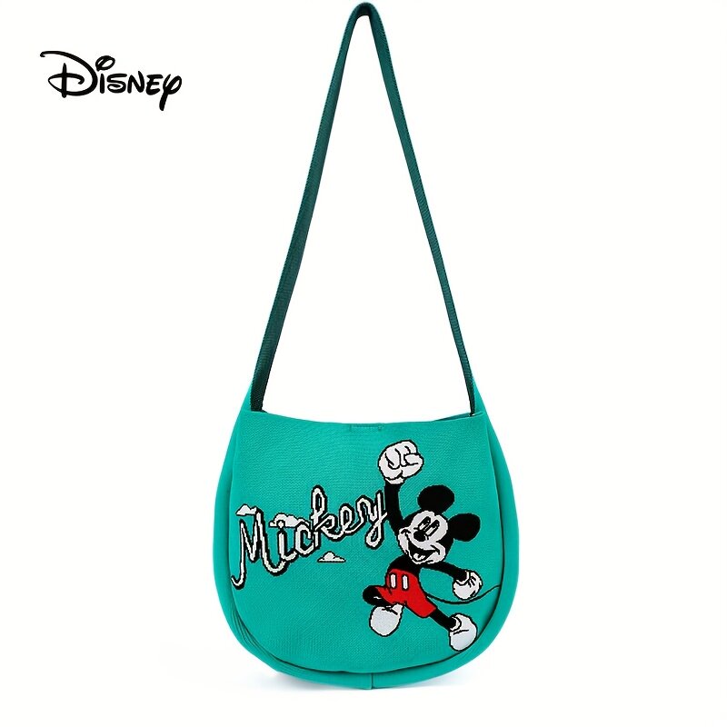 麦斯卡&times;迪士尼米奇联名斜挎包针织包百搭时尚女大容量轻便单肩包