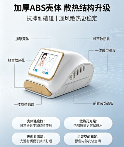美疗美肤仪体导入骨刀筋膜养生负压机器人容离子激光冰冻水冷机箱