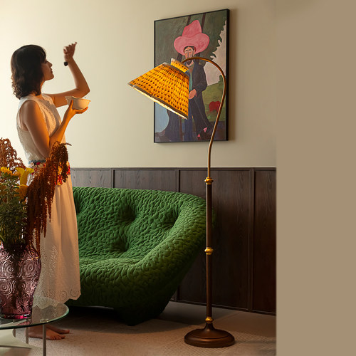 旭呈新款复古风艺术落地灯