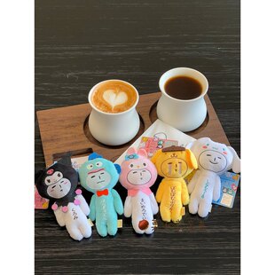 日本SHORPE限定丑娃娃yukio挂件kitty联名包包钥匙扣潮玩挂饰礼物