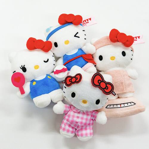 日本SHORPE可爱搞怪面膜kitty我的生活日常系列毛绒玩偶包小挂件