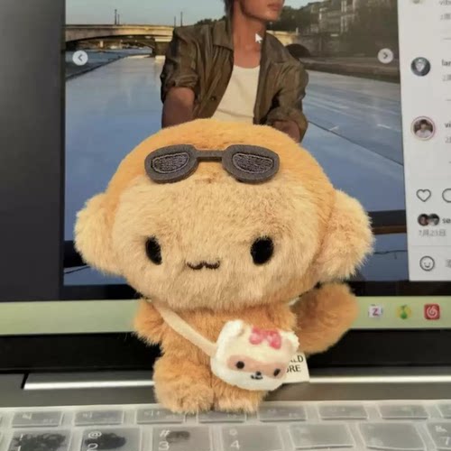 日本SHORPE可爱Hinaku晒黑版小猴子毛绒玩偶挂件治愈系女生日礼物